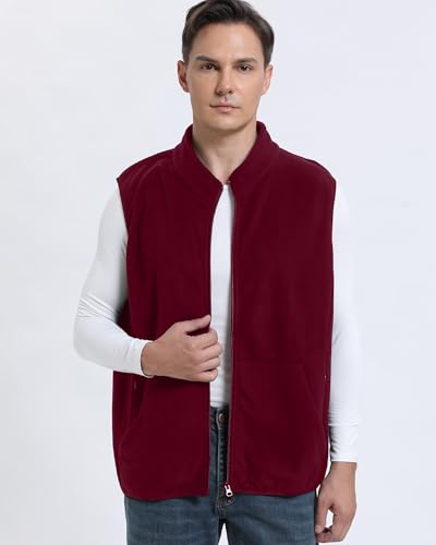 Argstar Men's Fleece Vest with 6 Pockets (S - 2XL, Available in Inner Pockets)2