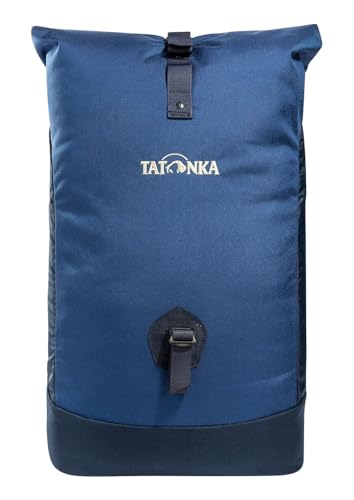 Tatonka 25l Daypack Grip Rolltop Pack S - Rucksack mit Rollverschluss und 15' Laptopfach - Tagesrucksack - 25 Liter - Darker Blue/Navy