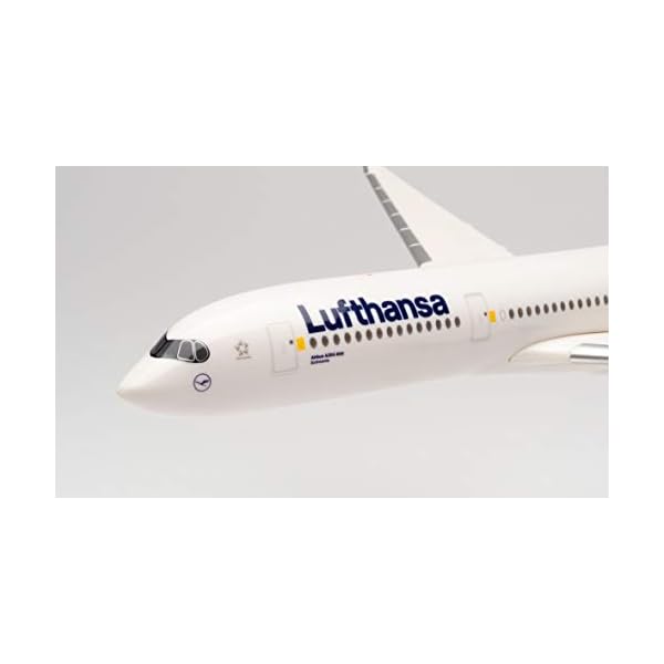 herpa 612258 – Airbus A350-900, Lufthansa Passagierflugzeug, Wings, Modell Flugzeug mit Standfuß, Flieger, Modellbau… – Bild 7