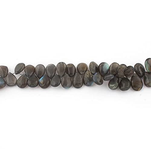Labradorite briolette poire lisse 13x9mm pour création de bijoux uniques