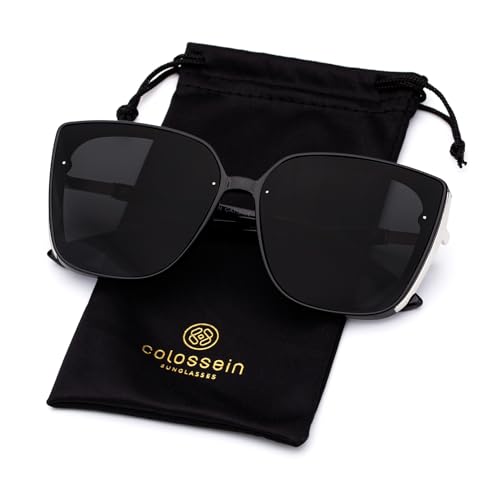 COLOSSEIN Beach Sunglasses for Women and Men Trendy Oversized Sunglasses Classic Square Sunglasses3
