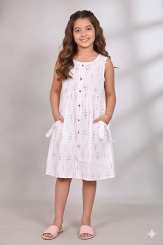 Image of VIKITA 2017 Girls Embroidery Cotton Long Sleeve Flower Dresses LH5460 for 1-8 Years ?-