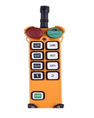 Switch Radiocomando wireless industriale a 8 pulsanti F24-8S Gru di sollevamento con controllo della gru a velocità singola(1T1R,DC12V)