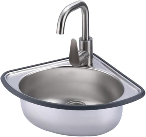 Évier de cuisine en acier inoxydable avec grand évier blanc et lave-tasse intégré B4