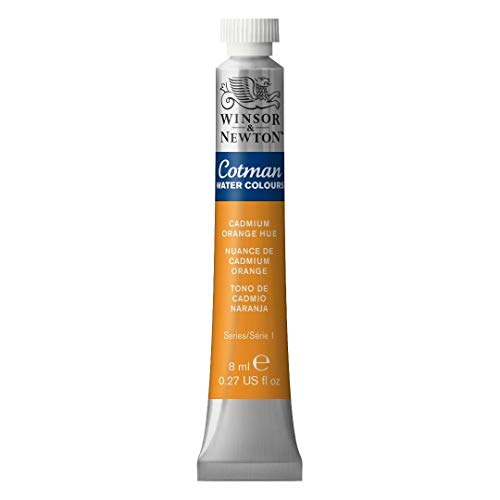 Winsor & Newton Cotman 8ml Water Colour Tube - Cadmium Orange Hue, 8 ml (Pack of 1)
