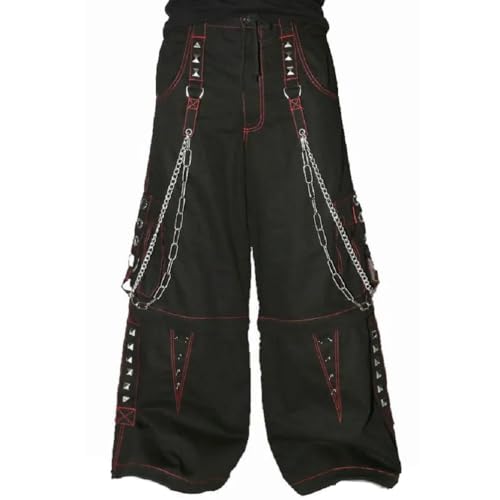 Extreme Bondage Skater Gothic Punk Rocker Cyber Goth Steampunk Biker Emo Black Dagger Trouser Pant Shorts (38)3