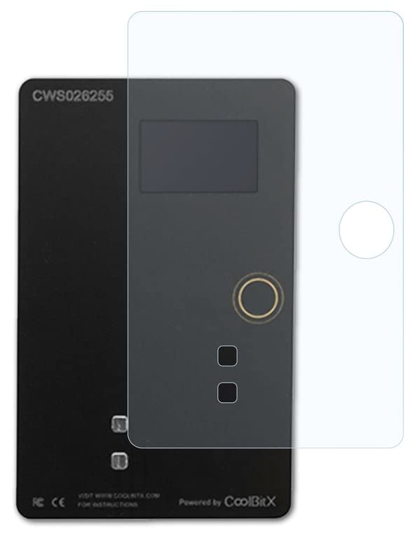 atFoliXatFoliX Screen Protection Film compatible with CoolWallet S Screen Protector, ultra-clear FX Protective Film (3X)