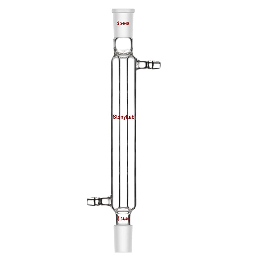 stonylab Kit di Distillazione da 500 ml, Apparecchio per Distillazione in Vetro Borosilicato per Estrazione, 24/40, Vetreria da Laboratorio