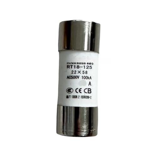 Fusible cylindrique RT18 22x58 évite les pannes de moteur industriel sous 125A 500V