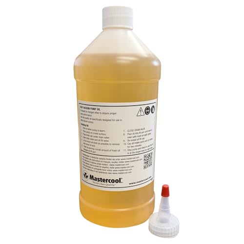 Mastercool 90032 Vacuum Pump Oil, 32 oz Bottle, High Viscosi...