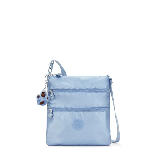 Kipling Damen Keiko Umhängetasche, Pebble Blue Met