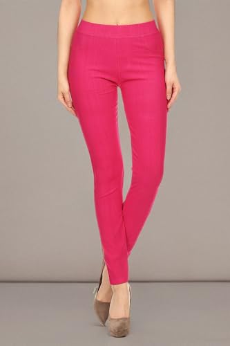 Image of Leggings Depot Women's Cotton Blend Stretch Pull-on Jeggings Casual Pants with Pockets (Available in Plus Size)