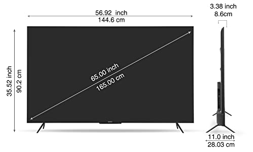 Image of Sansui 165 cm (65 inches) 4K Ultra HD Smart Android LED TV JSW65ASUHDFF (Ebony Black)