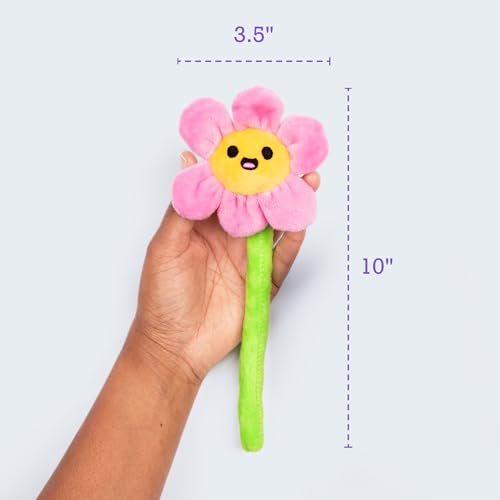Image of WHAT DO YOU MEME? Emotional Support Flowers by Relatable, Cuddly Stuffed Animals and Plushies Set, Includes 5 Flower Plush Toys with Carrying Basket, Cute Stuff & Graduation Gift Ideas
