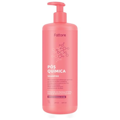 Shampoo Pós-Química Fattore 1L pH 5,5 Sem Sal Cabelos Quimicamente Tratados