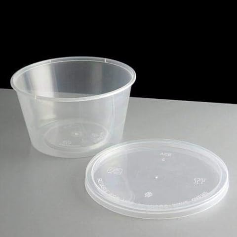 We Can Source It Ltd 50 x 16oz Plastic Containers Cover