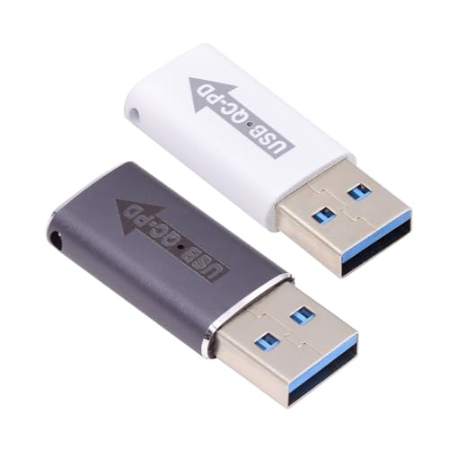 Adaptador USB 2.0 A macho a USB-C hembra 2 piezas miniatura 1