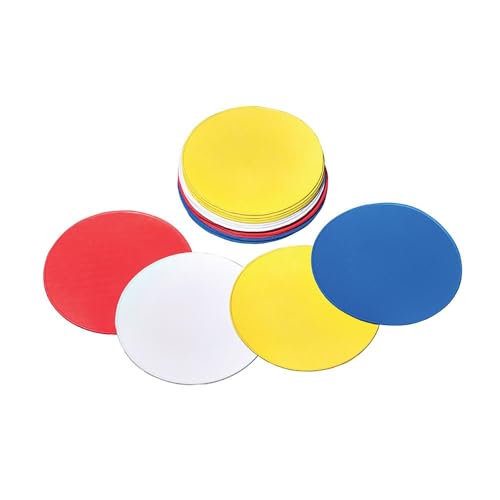 Cônes de marquage plats Mitre multicolores en lot de 20 pour entraînement
