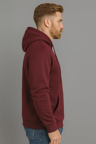 Image of GYRFALCON Solid, Regular Fit, Cotton Fleece Blend, Hooded Sweatshirt Pullovers for Men & Women(Pack of 1)