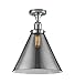 Innovations 517-1CH-PC-G43-L-LED X-Large Cone 1 Light Semi-Flush Mount Part of The Franklin Restoration Collection, Polished Chrome