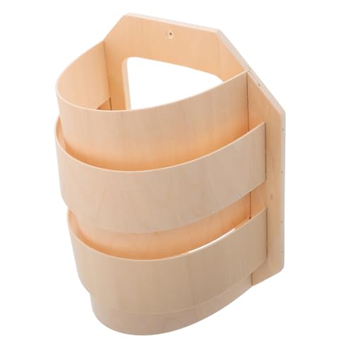 iplusmile Paralume Per Lampada Da Sauna Angolare in Legno Leggero e Sottile, Copertura Decorativa Protettiva Luce Rilassante, Accessorio Pratico Per Spazi Sauna e Bagno Turco