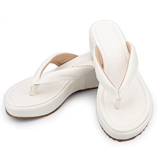 Little Big Girls Wedge Flip Flops Non-slip Platform Slides Sandals for Everyday Wear Party Dress3