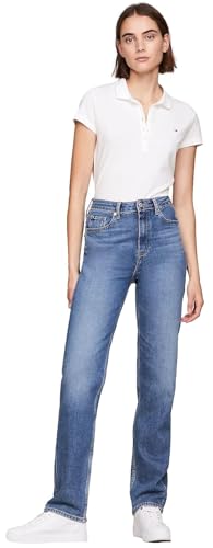 Image of Tommy Hilfiger Women's Solid Short Sleeve Pique Polo Shirt