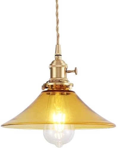 Suspension en verre soufflé bouche et laiton chic LAUMZX
