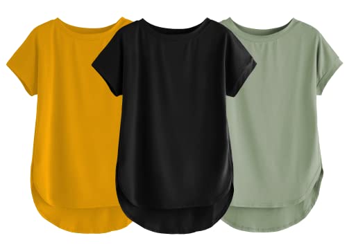 Image of Fabricorn Stylish Plain Up and Down Cotton Tshirt for Women