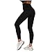 Damen Sport Leggings, hohe Taille Sporthose Lange Yogahosen, Sport Leggins Yoga Tights mit Taschen, Blickdicht Fitnesshose Sporthose Hotpants Kompression Sport Fitness Hose Fahrradhose Caprihose