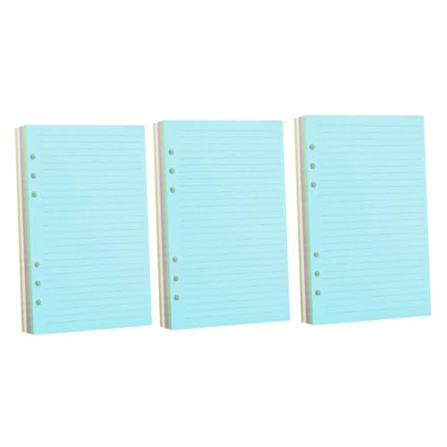 MOTHNUR ルーズリーフ用紙 冊 カラフル横罫線入り 書きやすいスムーズ表面 ノート 手帳リフィル バインダー対応 日常 ビジネス用