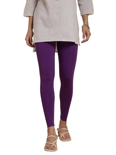 Image of TWIN BIRDS Women Viscose Ankle Leggings | Stretchable Kurti Wear Bottom