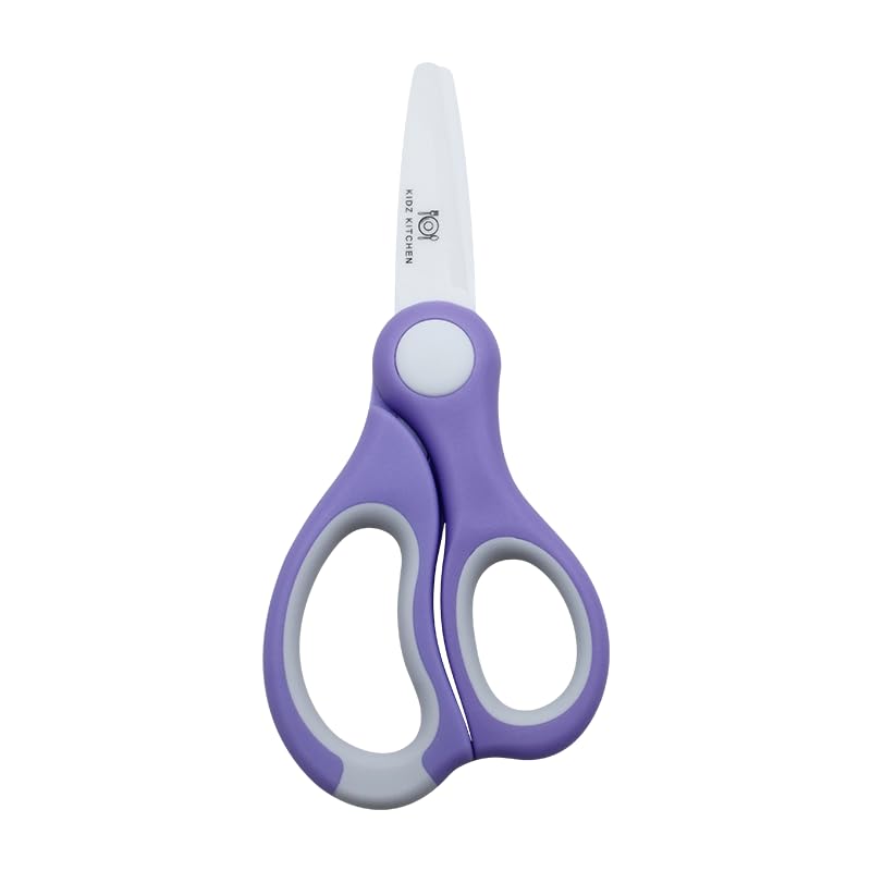 Image of Durable Baby Food Scissors (Ceramic) (PURPLE)