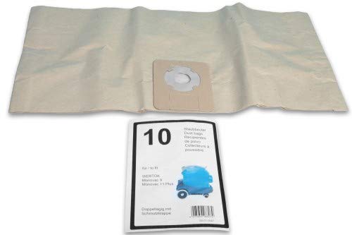 Filtro sacchetto aspirapolvere adatto per Wetrok Monovac Comfort Touch