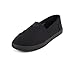 Soda Obji-2 ~ Kids/Girls Round Toe Slip-On Flat Shoes with Padded Insole (All Blk, 1)