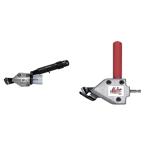 Image of Malco TSCM Corrugated Metal Turbo Shear and Malco TS1 Turbo Shear 20 Gauge Capacity Sheet Metal Cutting Attachment Bundle