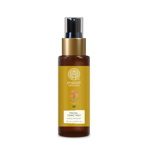 Forest Essentials Facial Tonic Mist with Panchpushp | Hydrating Steam Distilled Ayurvedic Toner with 5 Flowers for Fresh, Dewy Skin | Minimises Pores & Refreshes Skin