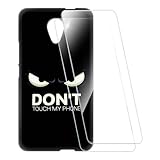 ESACMOT Bedruckte Hülle + 2 Glas Schutzfolie Kompatibel mit Wiko Robby, Stoßfeste Weiche Cover & HD Klare Tempered Glass Folie (Nicht berühren)