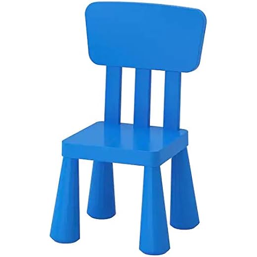Ikea Childrens Chair Blue, 5 Pieces