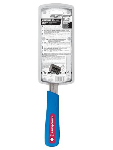 Channellock 808WCB 8-Inch Chrome Adjustable Wrench with Code Blue Grips