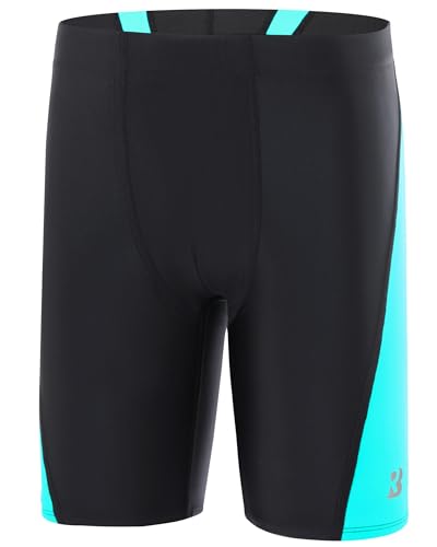 Roadbox Boys Swim Jammers, Quick Dry Youth Competitive Swimsuit, UPF 50+ Bathing Kids Athletic Compression Swimming Shorts