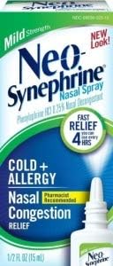 Neo-Synephrine Neo-Synephrine Nasal Spray Mild Formula, 0.5 oz (Pack of 3)