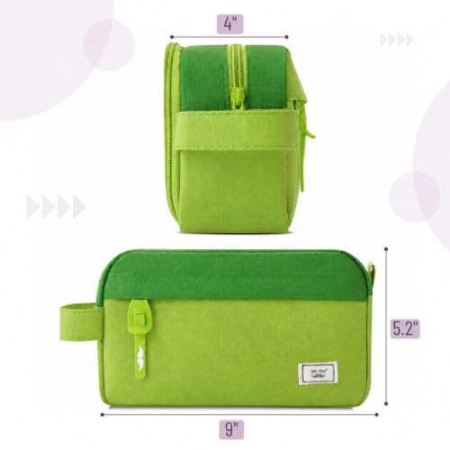 Image of Mr. Pen- High Capacity Pencil Case, Large Pencil Pouch with 3 Compartments and 2 Pockets, Large Pencil Bag with Smooth Zipper, Cute Pencil Case Pouch Organizer, School Supplies for Teens