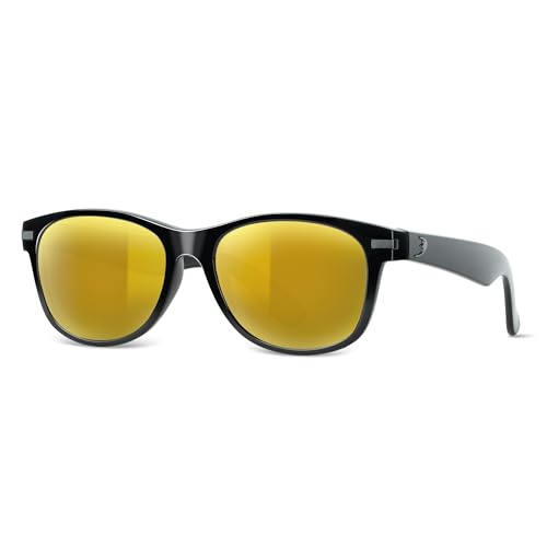 Image of B.N.U.S Scratch-Resistant Polarized Sunglasses with Corning Glass Lenses for Superior Clarity and UV Protection
