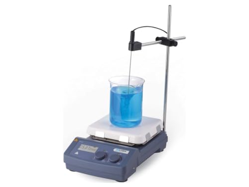 Scilogex 813223009999-B - SCILOGEX SCI550-Pro LCD Digital 7 x 7 Magnetic Hotplate Stirrer, ceramic-glass plate, with PT1000 Sensor and Sensor Stand, 110V, 50/60Hz US Plug
