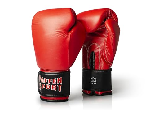 Paffen Sport KIBO Fight - Guanti da boxe e arti marziali in vera pelle, 10UZ