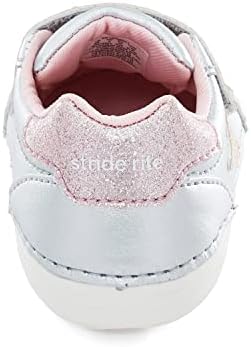 Stride Rite Baby Girls Soft Motion Kennedy Sneaker, Silver Multi, 3.5 Wide Infant | Image 6