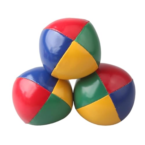 3 bolas de malabares de payaso fáciles de agarrar, multicolor, juguetes para playa, arcoíris
