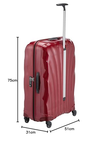 Samsonite 73351/1726 Cosmolite Spinner - Equipaje de Mano, Rojo (Red), L (75 cm-94 L)