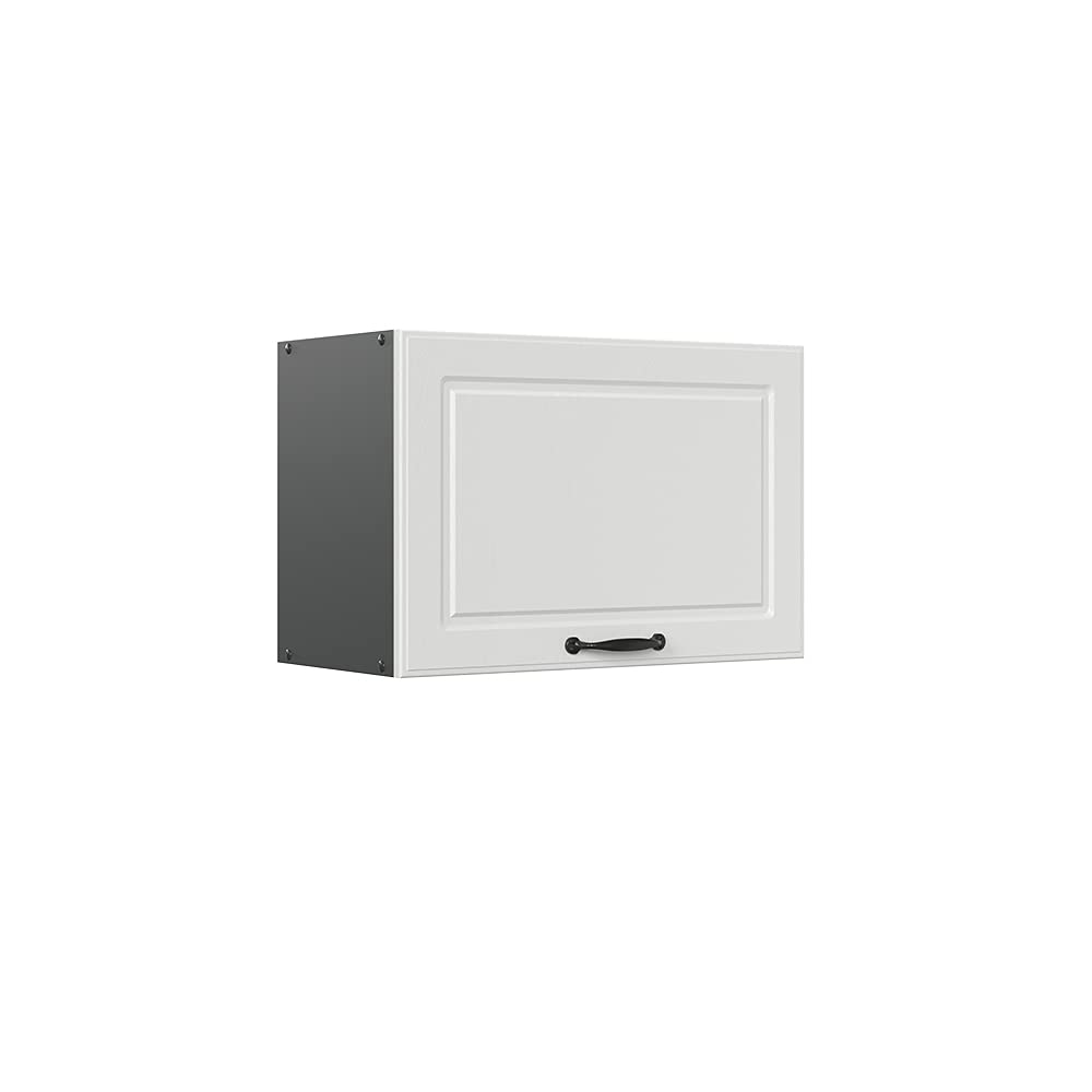 Vicco Pensile da cucina R-Line, Bianco rustico, 60 cm Piatto, per la libera combinazione all'interno di sistemi cucina modulari